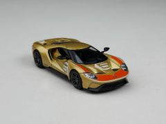 Xe Mô Hình Ford GT Holman Moody Heritage Edition LHD 1:64 MiNiGT ( Vàng Đồng )