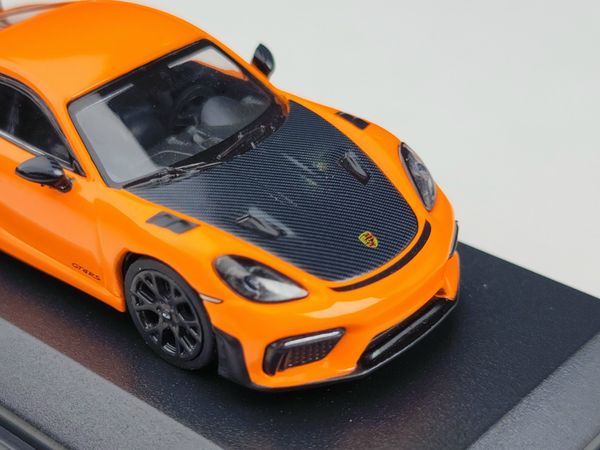 Xe mô hình Porsche Cayman GT4 RS 1:64 Minichams (Cam)