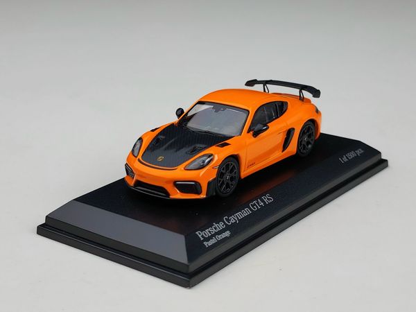 Xe mô hình Porsche Cayman GT4 RS 1:64 Minichams (Cam)