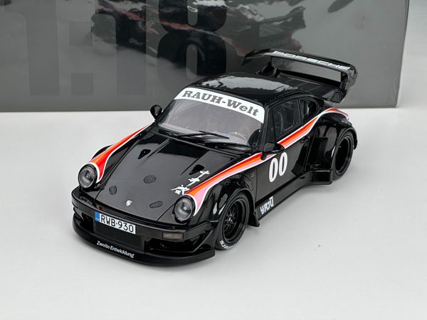 Xe Mô Hình Porsche RWB Bodykit Yajù 1:18 GTSpirit ( Đen )