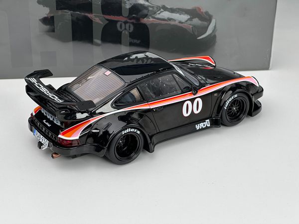 Xe Mô Hình Porsche RWB Bodykit Yajù 1:18 GTSpirit ( Đen )