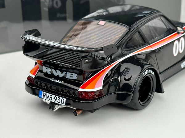 Xe Mô Hình Porsche RWB Bodykit Yajù 1:18 GTSpirit ( Đen )