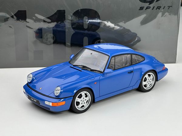 Xe Mô Hình Porsche 964 RS 1:18 GTSpirit ( Xanh )