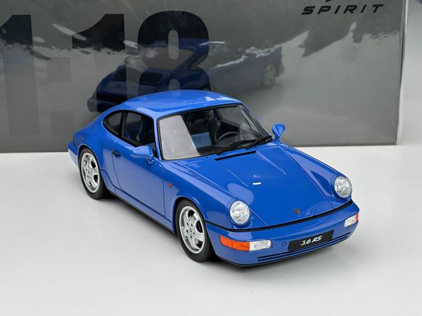 Xe Mô Hình Porsche 964 RS 1:18 GTSpirit ( Xanh )