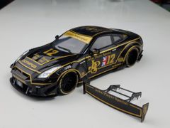 Xe mô hình Nissan GT-R (R35) With Body Kit Type 2 1:18 Solido (Đen)