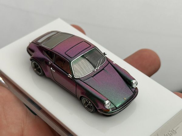 Xe Mô Hình Porsche Kaege Retro Classic 911 1:64 MY64 ( Rock Green Metallic )