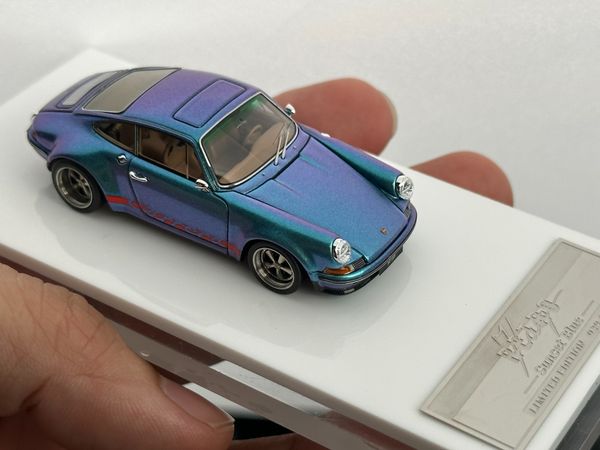 Xe Mô Hình Porsche Kaege Retro Classic 911 1:64 MY64 ( Sunset Blue )