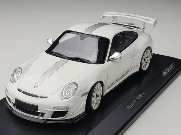 Xe Mô Hình Porsche 911 GT3 RS 4.0 2011 1:18 Mini Champs ( Trắng )