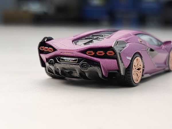 Xe Mô Hình Lamborghini Sian 1:64 MiniGT ( Tím )