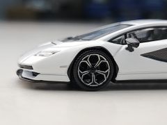 Xe Mô Hình Lamborghini Coutach LPI800-4 Bianco Siderela 1:64 MiniGT ( Trắng )