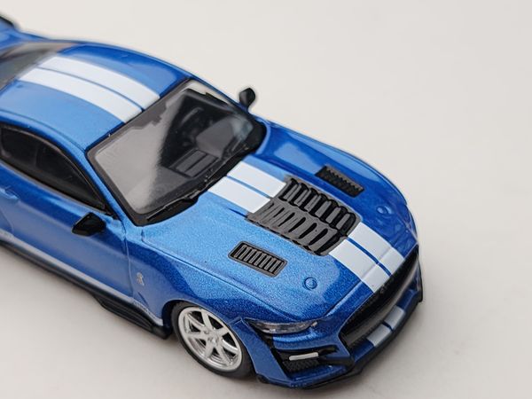 Xe Mô Hình Shelby Gt500 Dragon Snake Concept Ford Performance Blue 1:64 MiniGT ( Xanh )