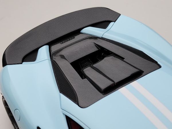 Xe Mô Hình Ferrari Novitec F8 1:18 Ivy Merit ( Baby Blue White Stripes )