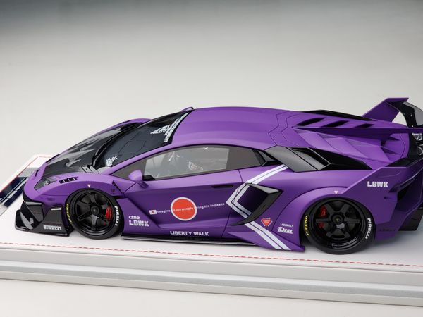 Xe Mô Hình Lamborghini Aventador GT EVO 1:18 Ivy Merit ( Fighter Purple )