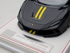 Xe Mô Hình Ferrari Novitec F8 1:18 Ivy Merit (Metallic Black Yellow Stripes )