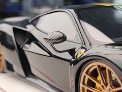 Xe Mô Hình Ferrari Novitec F8 1:18 Ivy Merit (Metallic Black Yellow Stripes )