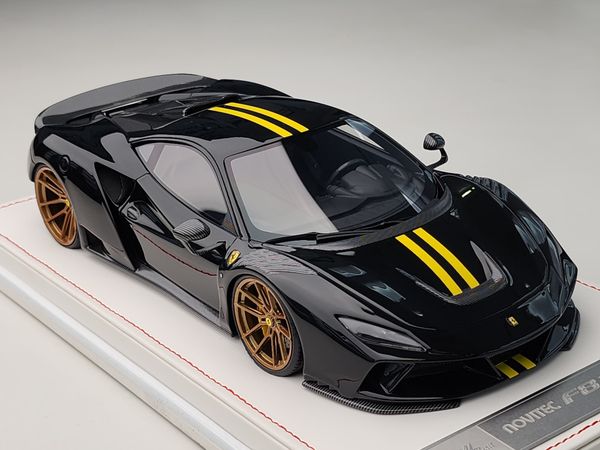 Xe Mô Hình Ferrari Novitec F8 1:18 Ivy Merit (Metallic Black Yellow Stripes )