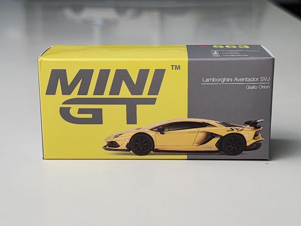 Xe Mô Hình Lamborghini Aventador SVJ 1:64 MiniGT ( Vàng )