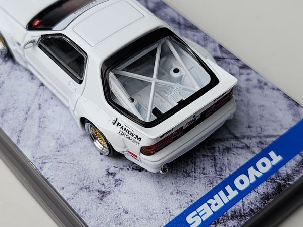 Xe Mô Hình Pandem Mazda RX-7 FC3S 1:64 Tarmac Works ( White )