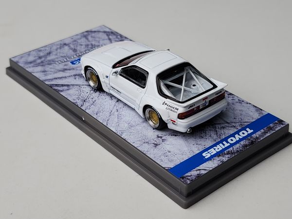 Xe Mô Hình Pandem Mazda RX-7 FC3S 1:64 Tarmac Works ( White )