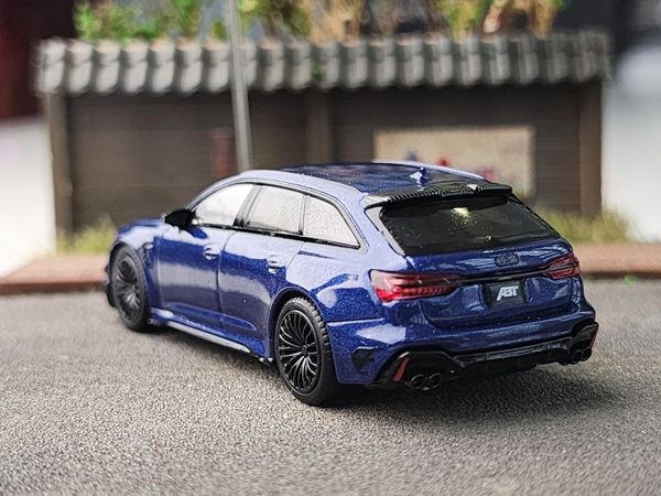 Xe Mô Hình Audi ABT RS6-R Navarra 1:64 MiniGT ( Blue Metallic LHD )