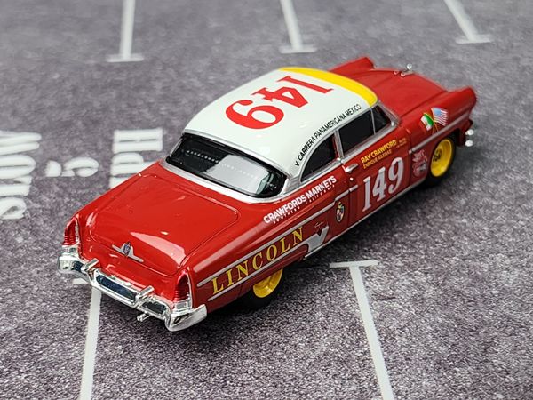 Xe Mô Hình Lincoln Capri 1954 Carrera Panamericana Class Winner #149 1:64 MiniGT