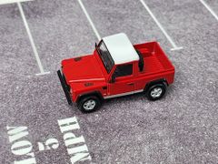 Xe Mô Hình Land Rover Defender 90 Pickup Masai 1:64 MiniGT ( Red LHD )