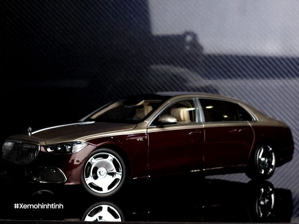 Xe Mô Hình Mercedes-Maybach S-Class Kalahari 1:18 Almost Real ( Gold & Rubellite Red )