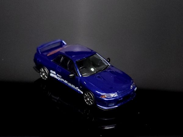 Xe Mô Hình Nissan Skyline GT-R Top Secret VR32 1:64 MiniGT ( Metallic Blue RHD )