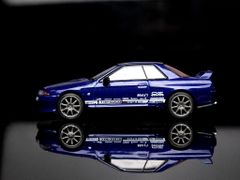 Xe Mô Hình Nissan Skyline GT-R Top Secret VR32 1:64 MiniGT ( Metallic Blue RHD )