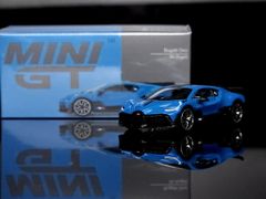 Xe Mô Hình Bugatti Centodieci 1:64 MiniGT ( Blu Bugatti LHD )