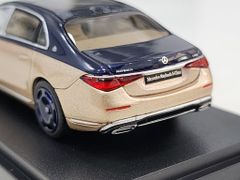 Xe Mô Hình Mercedes-Benz S-Class 2021 1:64 Almost Real ( Vàng Gold Mui Xanh )