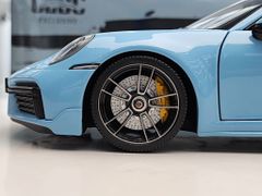 Xe mô hình Porsche 911 (992) Turbo S Coupe Sport Design - 2021 1:18 Minichanmps (Light Blue)