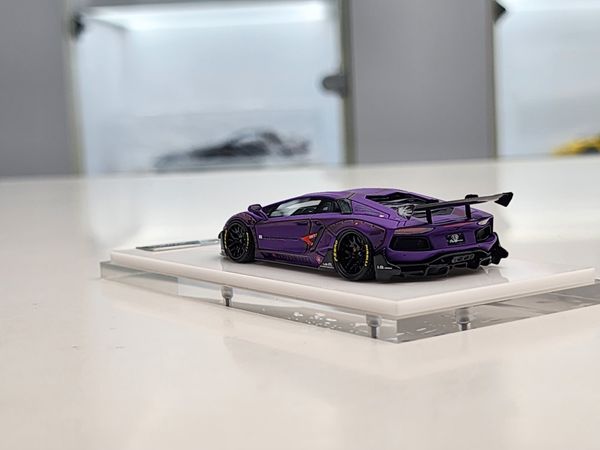 Xe Mô Hình Lamborghi Aventador 1:64 LBWK ( Tím )