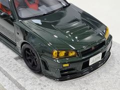 Xe Mô Hình Nissan Skyline GT-R (R34) Nismo Customized 1:18 Motorhelix ( Dark Green )