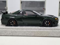 Xe Mô Hình Nissan Skyline GT-R (R34) Nismo Customized 1:18 Motorhelix ( Dark Green )