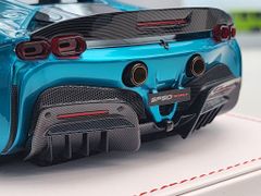 Xe mô hình Ferrari Novitec SF90 1:18 Ivy Model ( Chrome Blue)