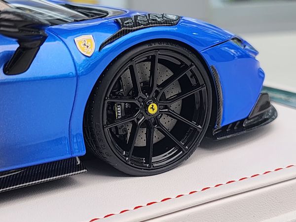 Xe mô hình Ferrari Novitec SF90 1:18 Ivy Model (Blue/Grey)