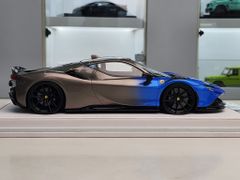 Xe mô hình Ferrari Novitec SF90 1:18 Ivy Model (Blue/Grey)