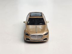 Xe Mô Hình Mercedes - Maybach S680 Champagne LHD 1:64 MiniGT ( Vàng Gold )