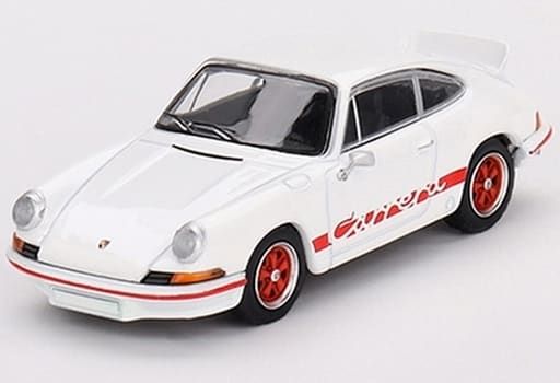 Xe Mô Hình Porsche 911 Carrera RS 2.7 1:64 MiniGT ( Trắng Sọc Đỏ )