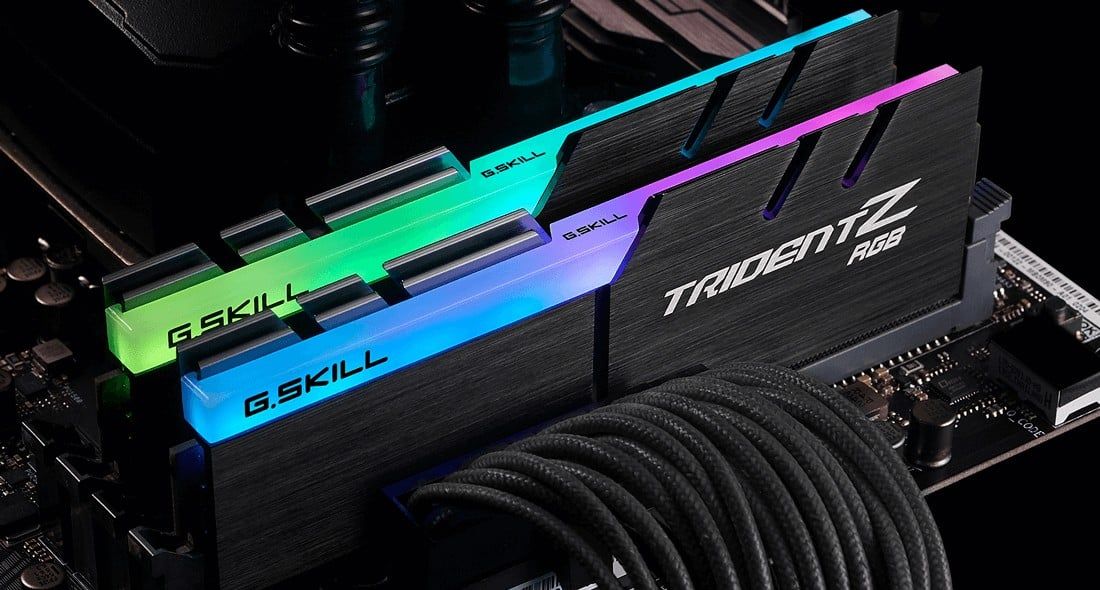  RAM G.Skill TRIDENT Z RGB 16GB (1x16GB) DDR4 3200MHz (F4-3200C16D-16GTZR) 