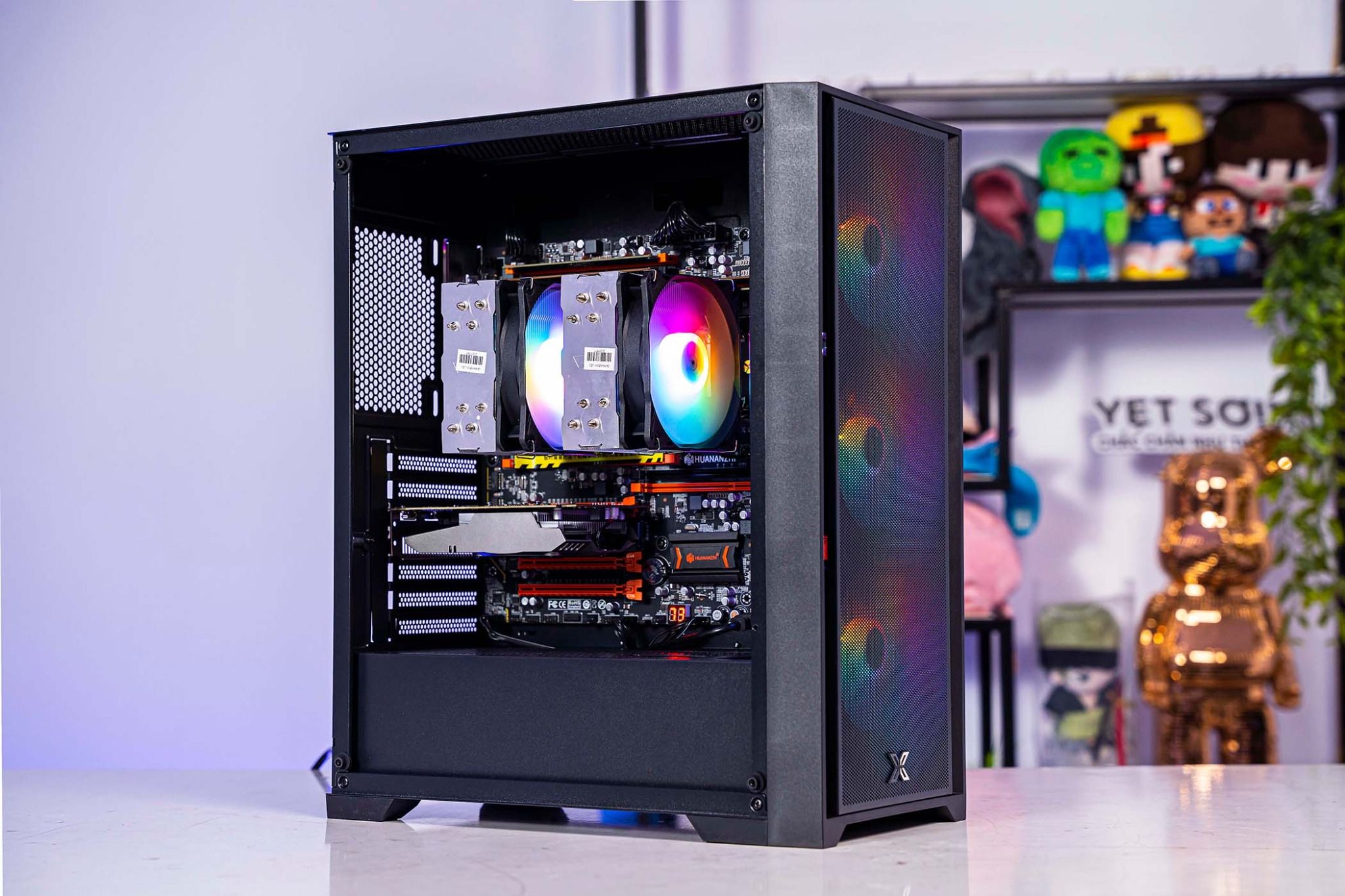 PC GIẢ LẬP ẢO HÓA - DUAL XEON E5-2696 V4 44 nhân 88 luồng - 64GB RAM- RTX 3060 12GB OC (CPU Main RAM Bảo hành 12 tháng - Linh kiện còn lại bảo hành 36 tháng)