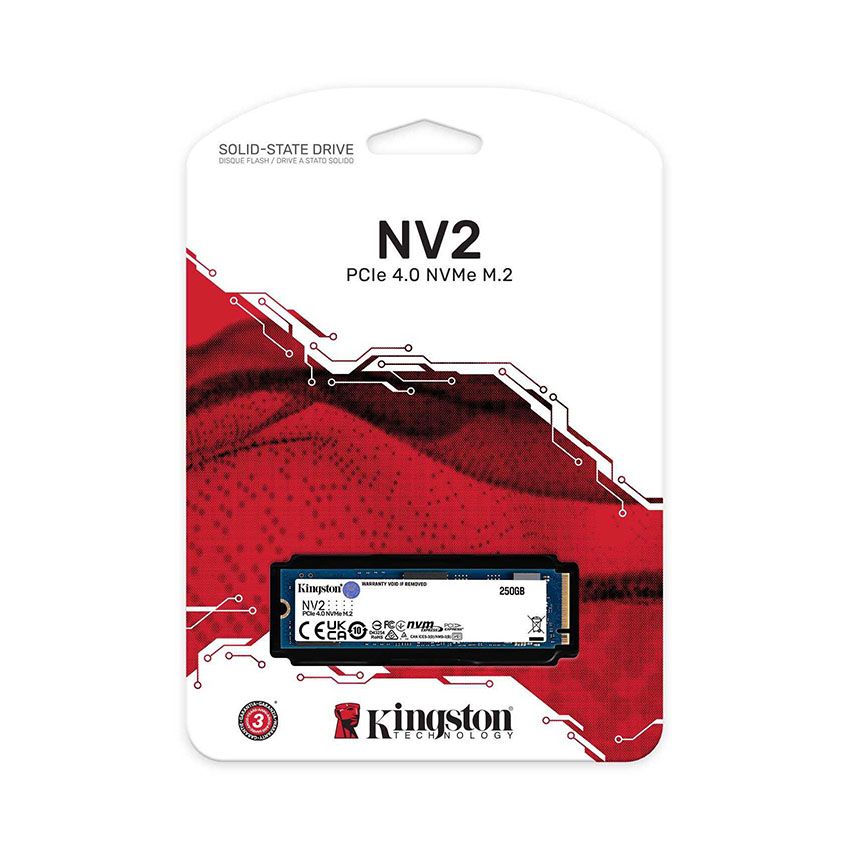 Ổ CỨNG SSD KINGSTON SNV2S 1TB NVME M.2 2280 PCIE GEN 4X4 (ĐỌC 3500MB/S - GHI 2100MB/S) - (SNV2S/1000G)