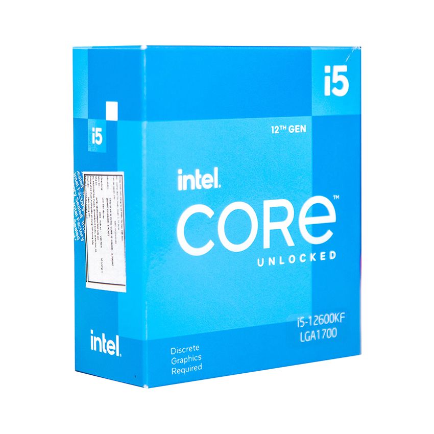  CPU INTEL CORE I5 12600KF (3.7GHZ TURBO UP TO 4.9GHZ, 10 NHÂN 16 LUỒNG, 20MB CACHE, 125W) - SOCKET INTEL LGA 1700) 