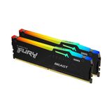  Ram Desktop Kingston Fury Beast RGB (KF552C40BBAK2-32) 32GB (2x16GB) - DDR5 5200MHz 