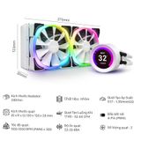  Tản nhiệt nước NZXT Kraken Z53 - RGB - White (RL-KRZ53-RW) 