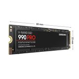  Ổ CỨNG SSD SAMSUNG 990 PRO 1TB PCIE NVME 4.0X4 (ĐỌC 7450MB/S - GHI 6900MB/S) 