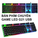  Bàn Phím Giả Cơ Máy Tính Cao Cấp G21B Kèm Chuột Dành Cho Game Thủ Đèn LED 7 Màu Ấn Tượng 