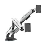  GIÁ TREO 2 MÀN HÌNH HUMAN MOTION T9 PRO II DUAL MÀU TRẮNG (23-43 INCH) 