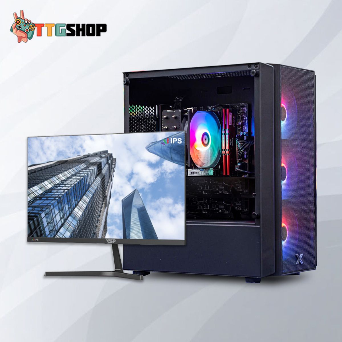 PC TTG HOME OFFICE Core i7 12700 - RAM 16GB- SSD 500GB- Màn hình 24 Inch